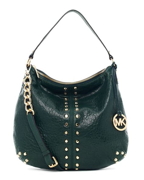 green suede michael kors bag|Michael Kors astor large pouchette.